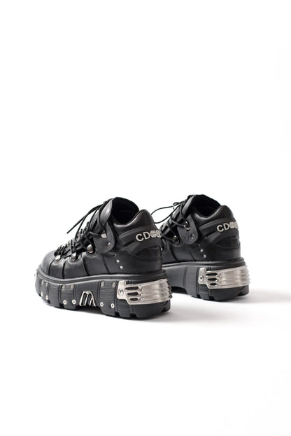2024 New Women's Heavy Metal Punk Sneakers Platform Dad Shoes Men