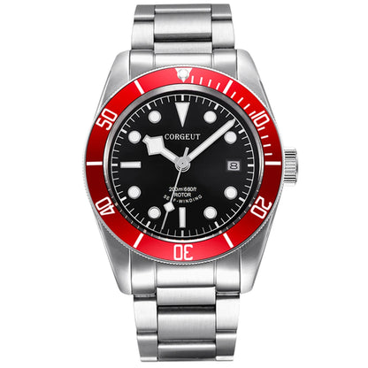 CORGEUT Japan Movement Biwan Snowflake Business Luxury Men Watches Sapphire Glass Automatic Mechanical Diving Date Watch for Man