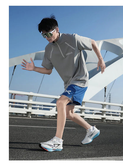 Running Shoes Carbon Board Speciality Marathon Men Sports Breathable Lightweight Women's Comfortable Athletic Nonskid Sneakers