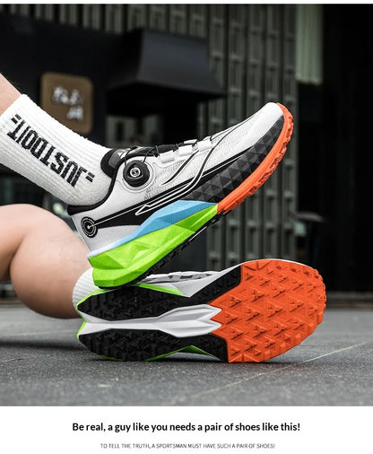 2025 New Soft Soled Outdoor Casual Sports Shoes With Rotating Buckle Carbon Plate And Popcorn Outsole, Men'S Running Shoes 35-44