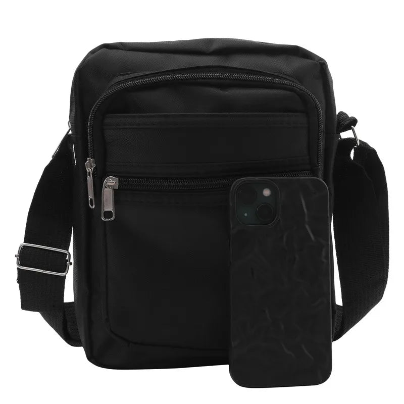 2025 Men Nylon Shoulder Bag Messenger Bag Casual Nylon Zipper Pocket Handbag Fashion Tote Travel Male Crossbody Bags New