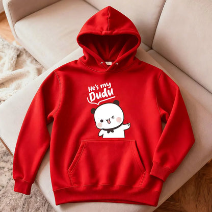 Bubu Dudu Bear Couple Hoodies Matching His and Hers Outfit Casual Cute Couple Outfits Fall Winter Men Women Daily Life Apparel