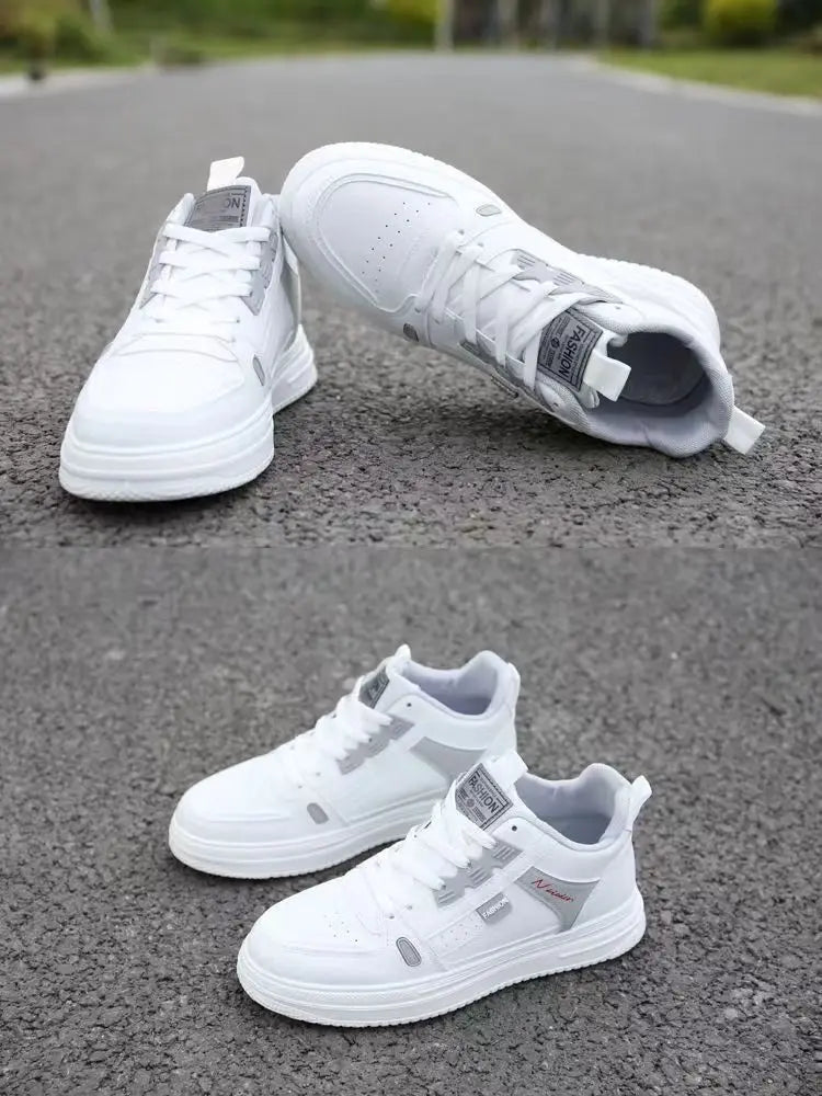 2024 New Brand Flats Shoes Men Casual Skateboarding Shoes High Top Sneakers Sports Shoes Breathable Street Shoes Chaussure Homme