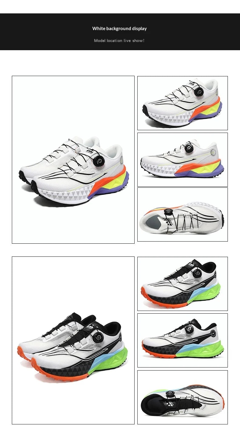 2025 New Soft Soled Outdoor Casual Sports Shoes With Rotating Buckle Carbon Plate And Popcorn Outsole, Men'S Running Shoes 35-44