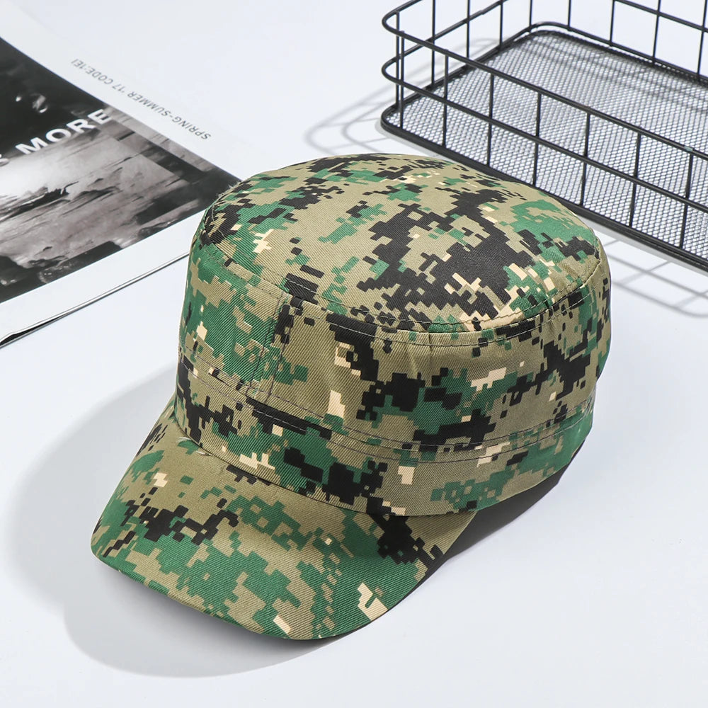 Unisex Cotton Men Cap Spring Summer Beach Outdoor Street Street Cool Church Sunhat Flat Top Hat With Red Star Dropshipping