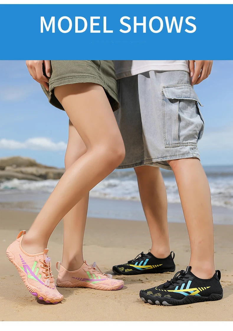 Quick Dry Water Shoes For Men Women Barefoot Shoes Beach Aqua Shoes Lightweight Sports Sneakers Hiking Surfing Boating Fishing