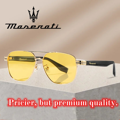 MASERATI UV400 Polarized Sunglasses Lightweight Frameless for Cycling Driving Outdoor Unisex Men Women Daily Sunglasses 20345