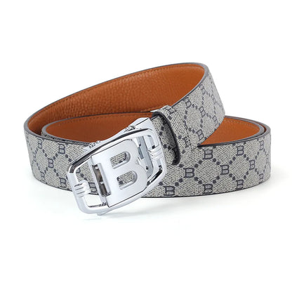 High Quality 3.4cm Luxury Brand Men Belts Famous Leather Belts for men Designers B Buckle Male Strap jeans belt