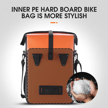 WEST BIKING Cycling Bicycle Bike Rear Seat Trunk Bag Large Capacity Panniers Reflective Rear Bag Waterproof Bicycle Storage Bag
