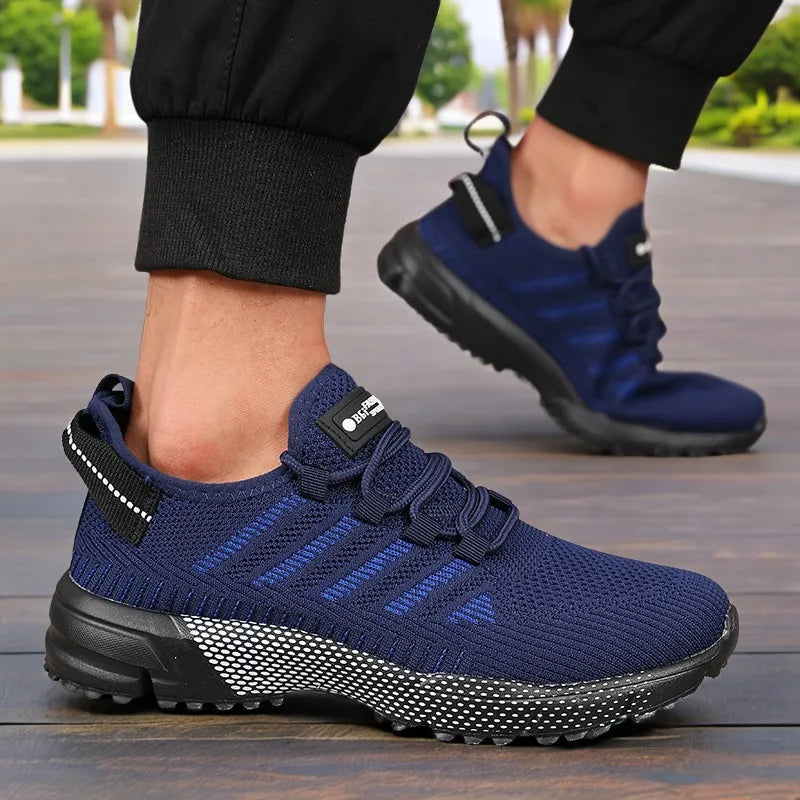 New Men's Sneakers Thick Sole Comfortable Casual Shoes Lightweight Breathable Fashion Running Shoes Luxury Male Tenis Masculino