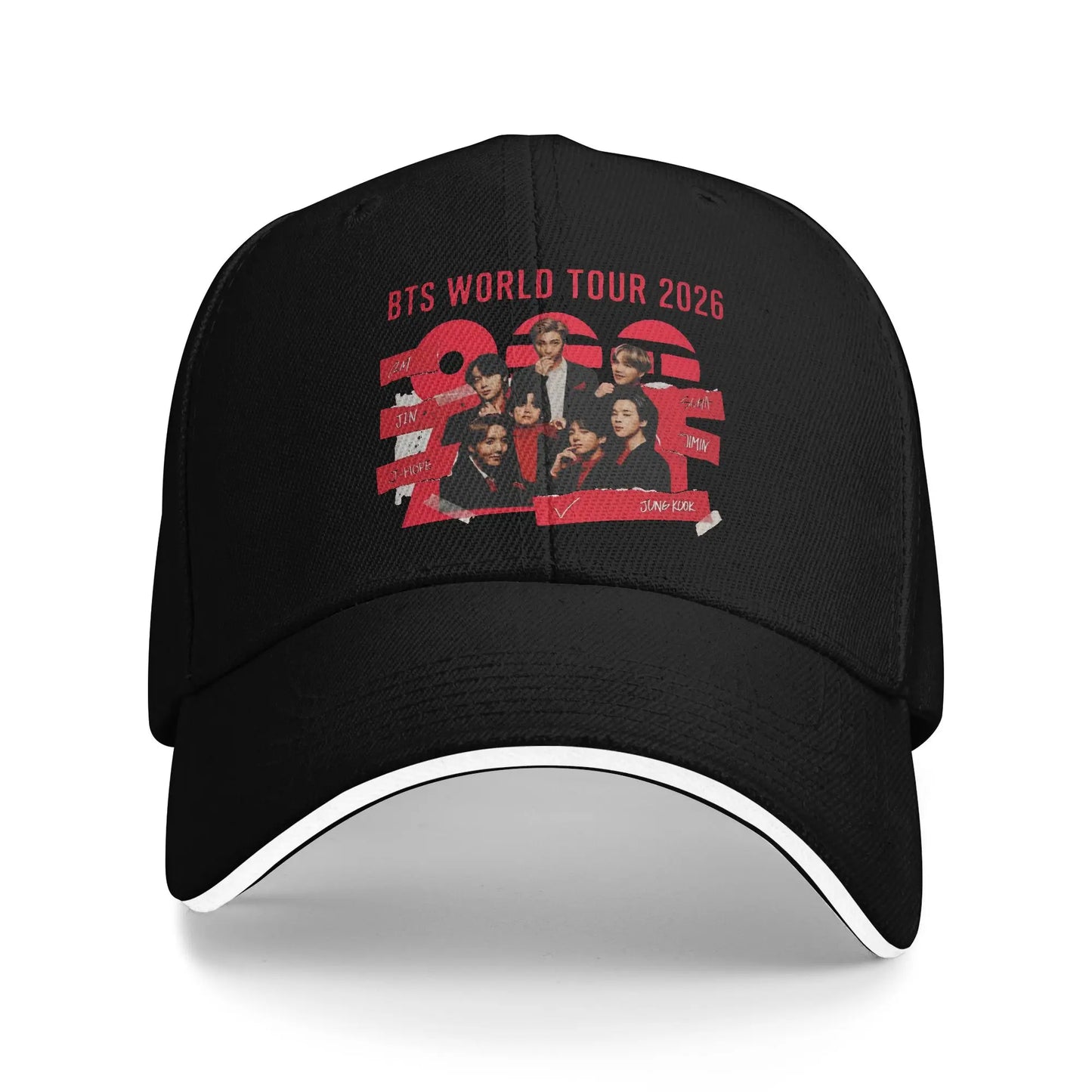 Arirang Album Tour Baseball Cap Retro BT is Back Sandwich Hats Men Women Breathable Sun Hat Running Golf