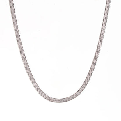 MamacitaSlay water wave chain snake chain Women's stainless steel necklace Bracelets Belly Chain Various styles Jewelry