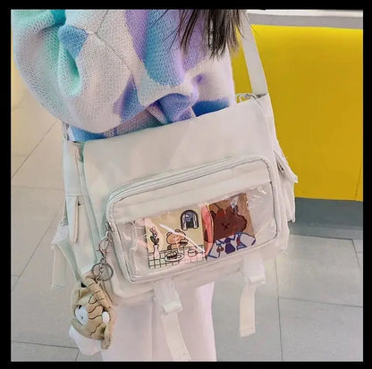 Women's Bag Messenger Korean Style Female Backpack College Large Capacity Versatile Shoulder Student School Postman Tote Bags