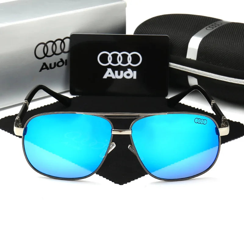 Audi Polarized UV400 Driving Sunglasses for Men/Women Square Frame Glasses Wholesale Gift for Auto Enthusiasts
