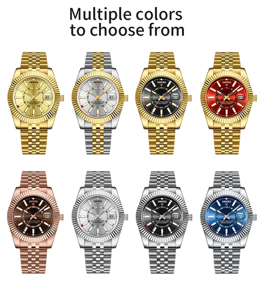 NIBOSI Top Brand Luxury Fashion Dive Watch Men 30ATM Waterproof Date Clock Sport Watches Man Quartz Wristwatch Relogio Masculino