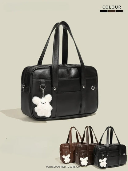Japanese two-dimensional student JK uniform bag girl PU schoolbag COS wear-resistant waterproof one-shoulder Messenger handbag