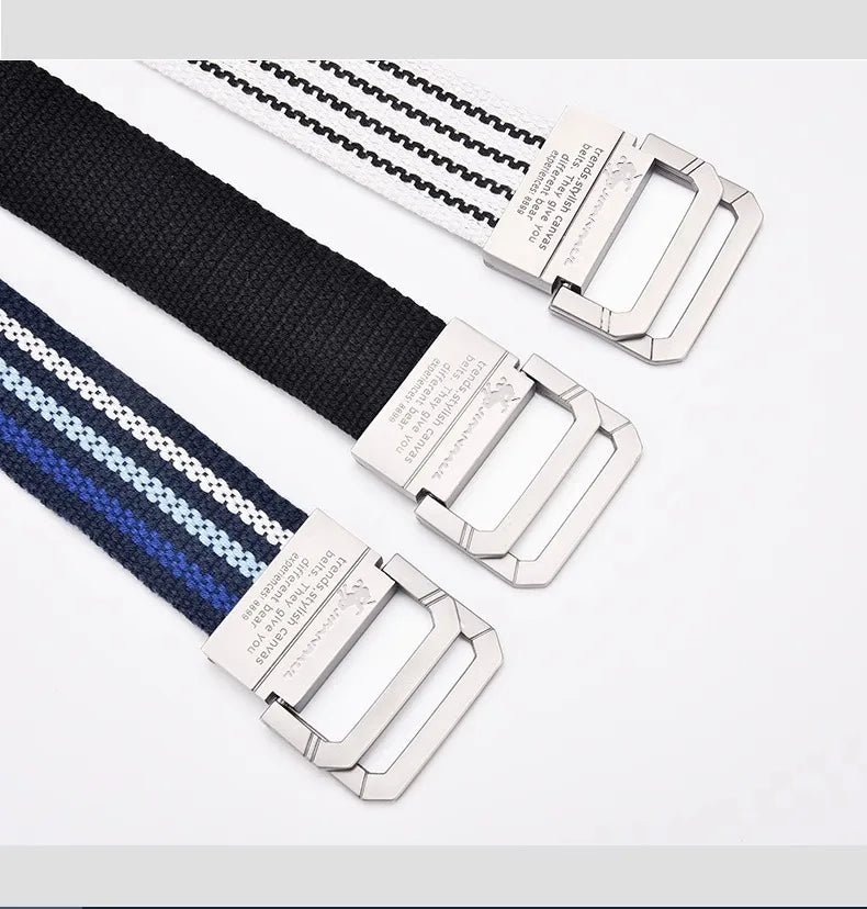 JIFANPAUL Brand New Canvas Belt Outdoor Tactical Belt Unisex High Quality Canvas Belts for Jeans Male Luxury Casual Straps