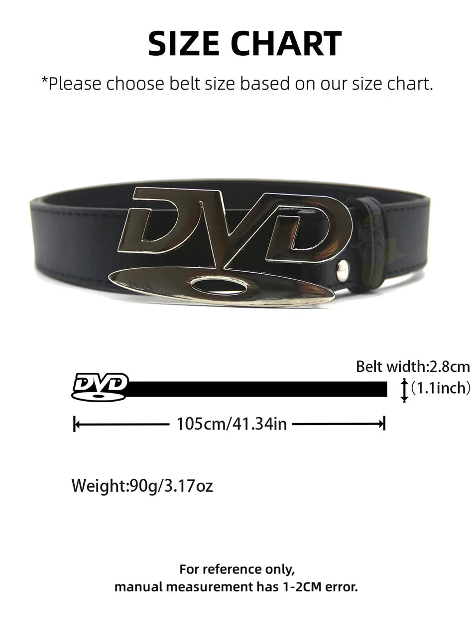 2026 Y2K DVD Belt for Women - Retro Disc Buckle, Luxury Style, Fashionable & Trendy Waist Belt, Hot Selling Decorative Belt