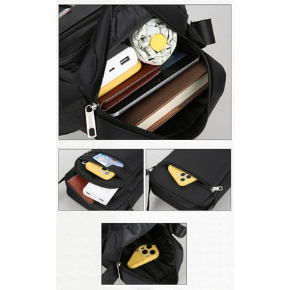 2025 Men Nylon Shoulder Bag Messenger Bag Casual Nylon Zipper Pocket Handbag Fashion Tote Travel Male Crossbody Bags New