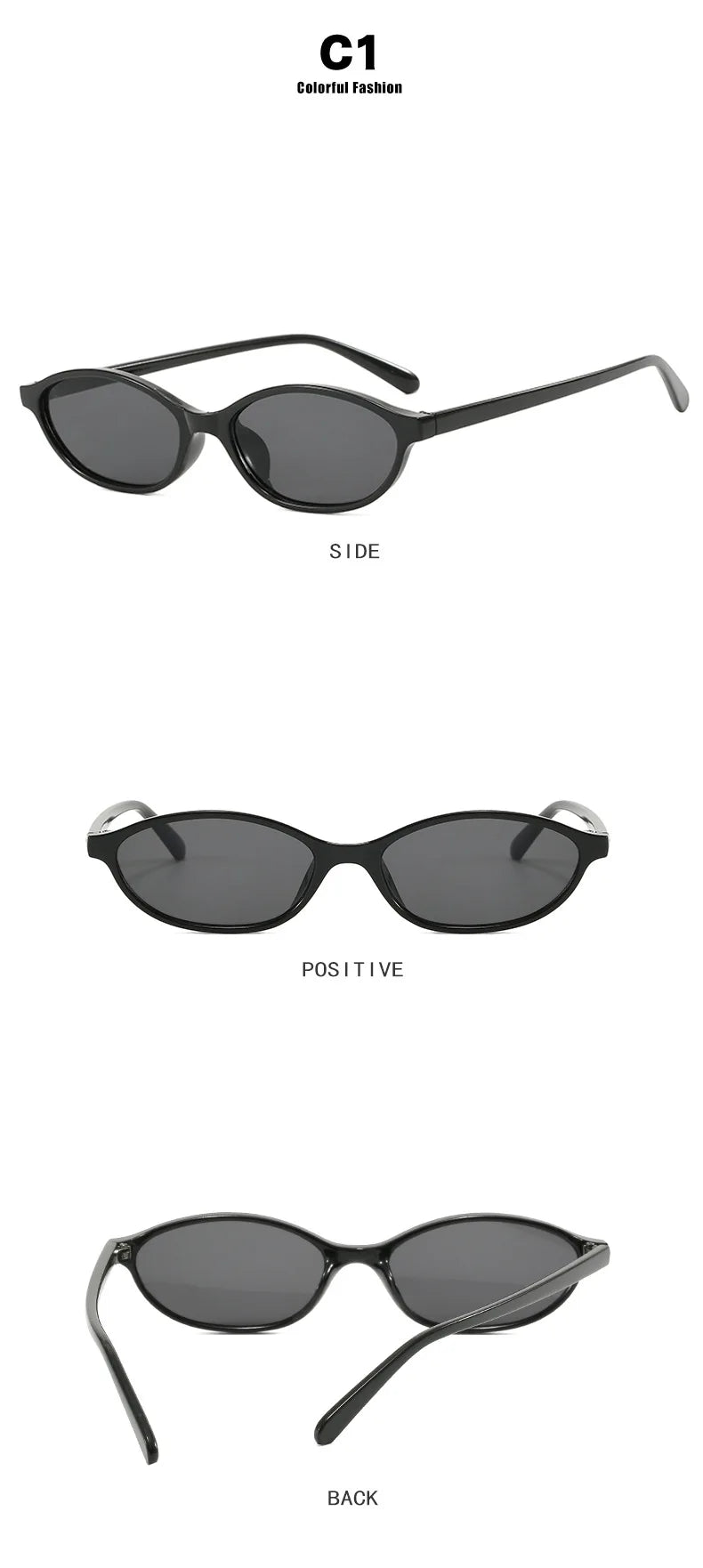 Cute Oval Small Frame Sunglasses Women New Retro Style Sexy brown Sun Glasses Ladies trendy Fashion Decorative Shades Eyeglass