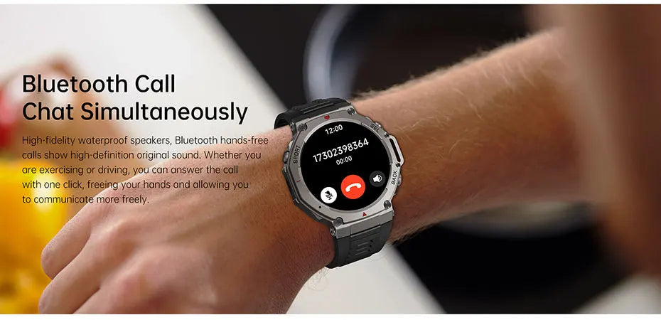 Smart Watch For T-Rex 3 GPS Smartwatch AMOLED Touch Screen 5ATM Outdoor Compass Smart Fitness Sport Monitor Men Watch ForXiaomi