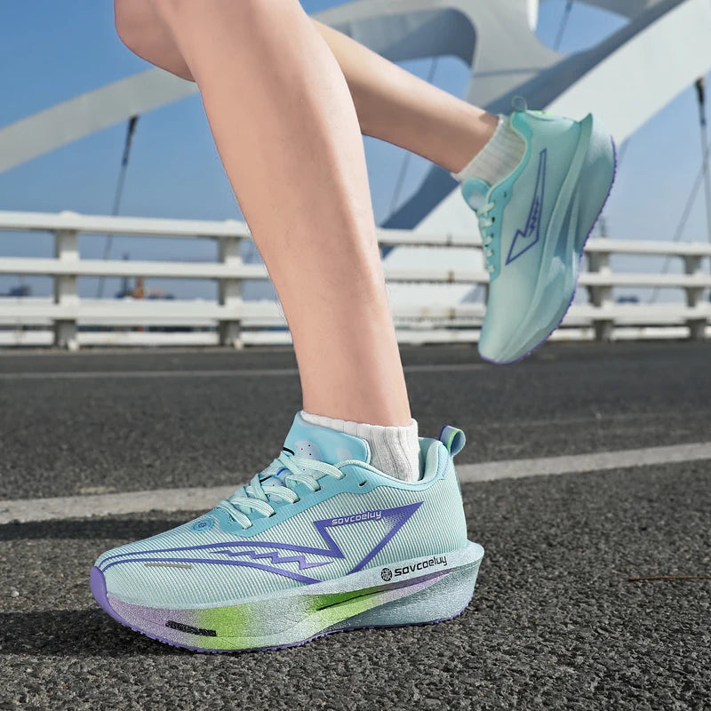 Running Shoes Carbon Board Speciality Marathon Men Sports Breathable Lightweight Women's Comfortable Athletic Nonskid Sneakers