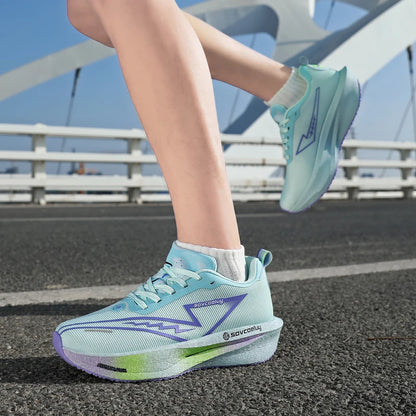 Running Shoes Carbon Board Speciality Marathon Men Sports Breathable Lightweight Women's Comfortable Athletic Nonskid Sneakers