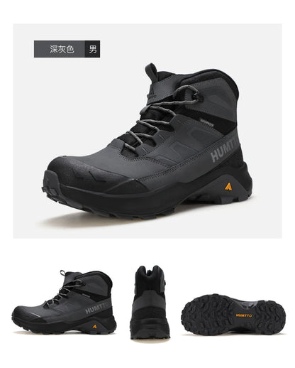 HUMTTO Hiking Shoes Men Winter Outdoor Sports Climbing Shoes hunting boots Warm outdoors ankle travel boots  Trekking Sneakers