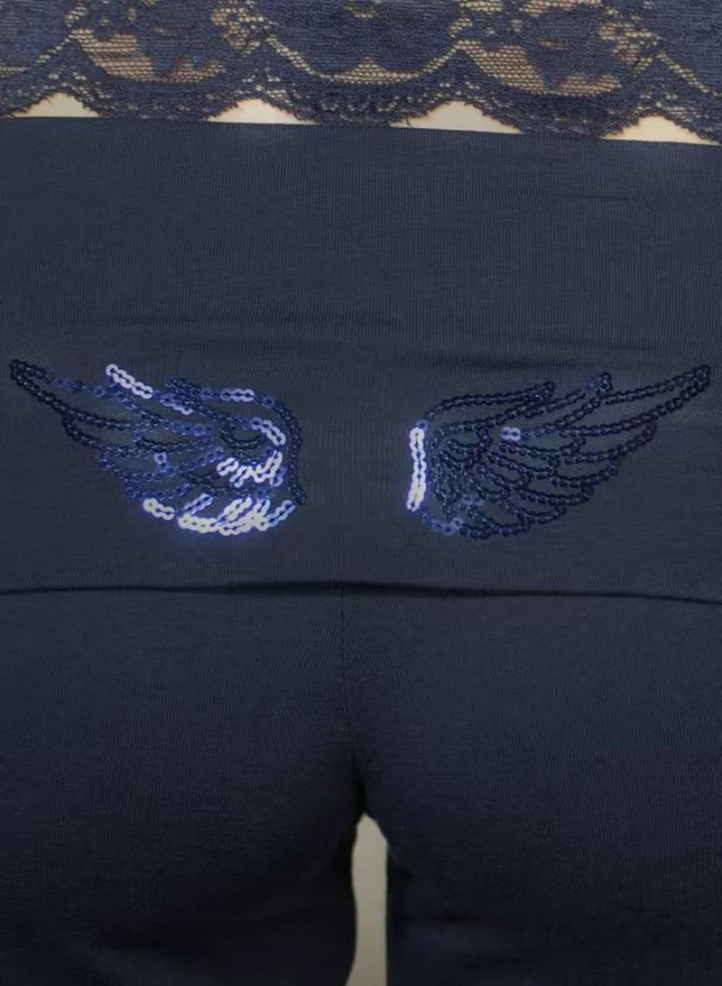 Fashion Wings Beads Sweathirts Women Oversized Hoodies Fleece Lining Sequined Casual Pullover Top Y2K Clothes Lady Outfits 2026