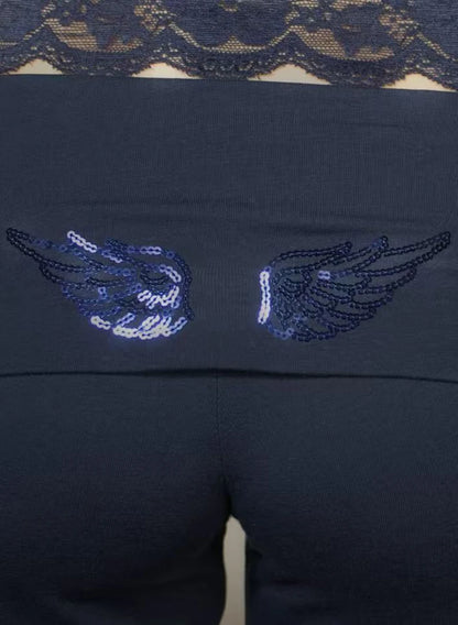 Fashion Wings Beads Sweathirts Women Oversized Hoodies Fleece Lining Sequined Casual Pullover Top Y2K Clothes Lady Outfits 2026