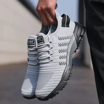 Men Casual Sneakers Mesh Lightweight Breathable Soft Soled Running Shoes Slip-on Male Flats Loafers Shoe Trainers Zapatos Hombre