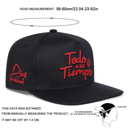 Unisex TODO A SU TIEMPO Embroidery Hip-hop Hats Spring Autumn Outdoor Adjustable Casual Baseball Caps Sunscreen Hat Sports Cap