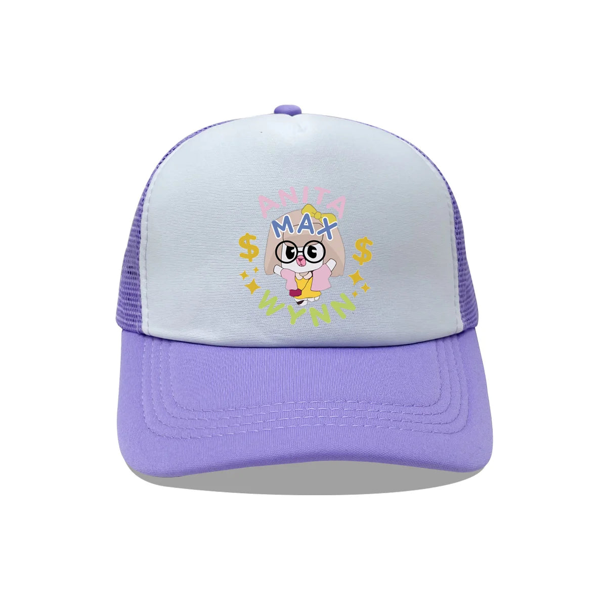 Trendy Anita Max Wynn Foam Trucker Hat Cute Mesh Snapback Caps Boy Girl Sun Beach Baseball Cap Female Summer Breathable Visor