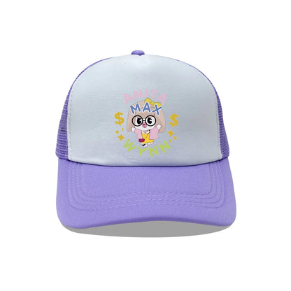 Trendy Anita Max Wynn Foam Trucker Hat Cute Mesh Snapback Caps Boy Girl Sun Beach Baseball Cap Female Summer Breathable Visor