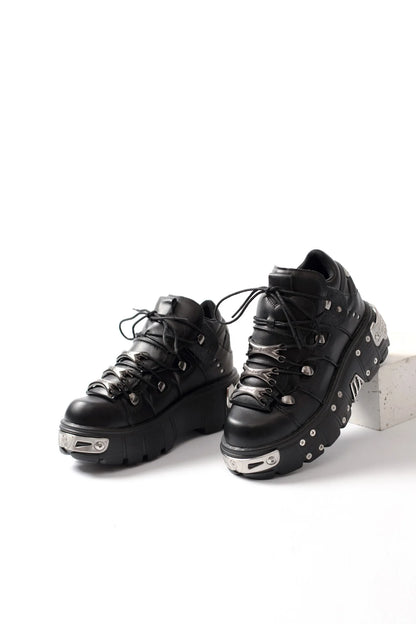 2024 New Women's Heavy Metal Punk Sneakers Platform Dad Shoes Men