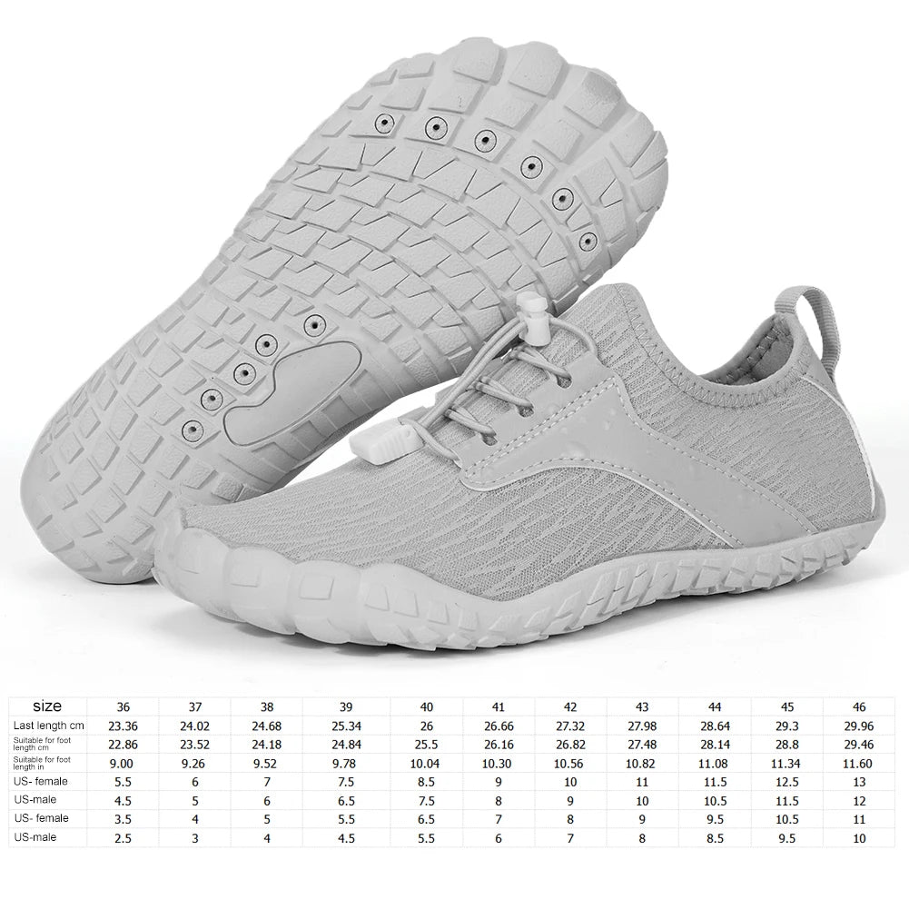 Unisex Water Shoes Barefoot Beach Shoes Non Slip Casual Wading Shoes Quick Drying Lightweight Gym Sneakers for Walking Running