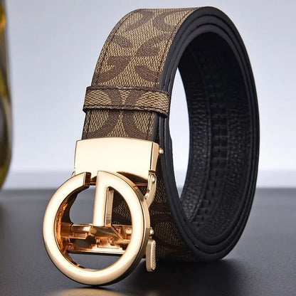 New Business Men Belts Casual Fashion Luxury Lady Designer Famous Brand Male G Buckle Women Leather Belt for women dress