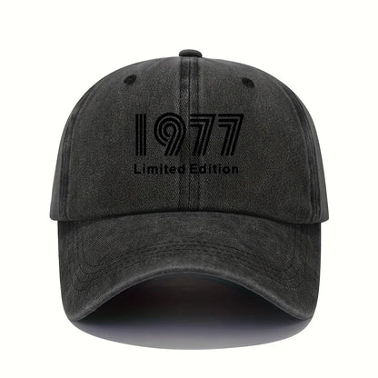 Print Washed Cotton Baseball Cap for Men Women Vintage Casual Peaked Caps Outdoor Running Sun Hat Adjustable Soft Top