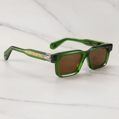 JMM BELVEDERE Vintage Square Retro Sun glasses for man Fashion Women sunglasses 2025 3D Carving and Gemstone Design sunglass man