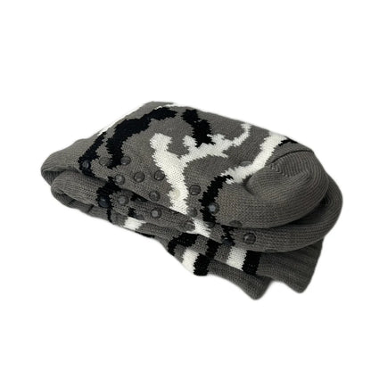Mens Fluffy Sock Thermal Winter Warm Short Soft Non Slip Floor Fuzzy Fleece Plush Grip Sleeping Slipper Sock Male Christmas Gift