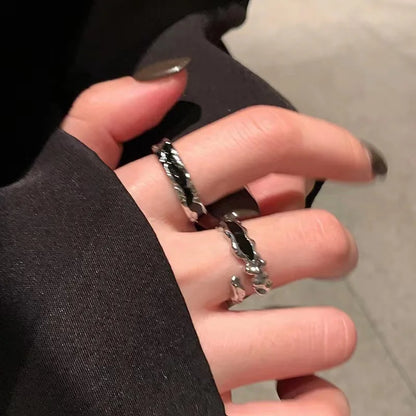 Fashion Trend Pink Crystal Bowknot Heart Rings Zircon Ring Y2K Shiny Zircon Rings for Women Girls Party Aesthetic Jewelry 2024 N