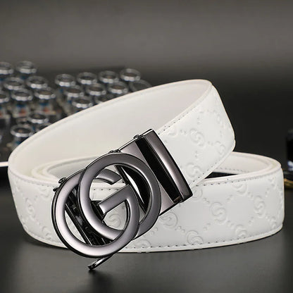 New Thin 34mm Business Men's Belt Formal Leather Male Belt High Quality Belt women Metal Automatic g Buckle Belt for women jeans