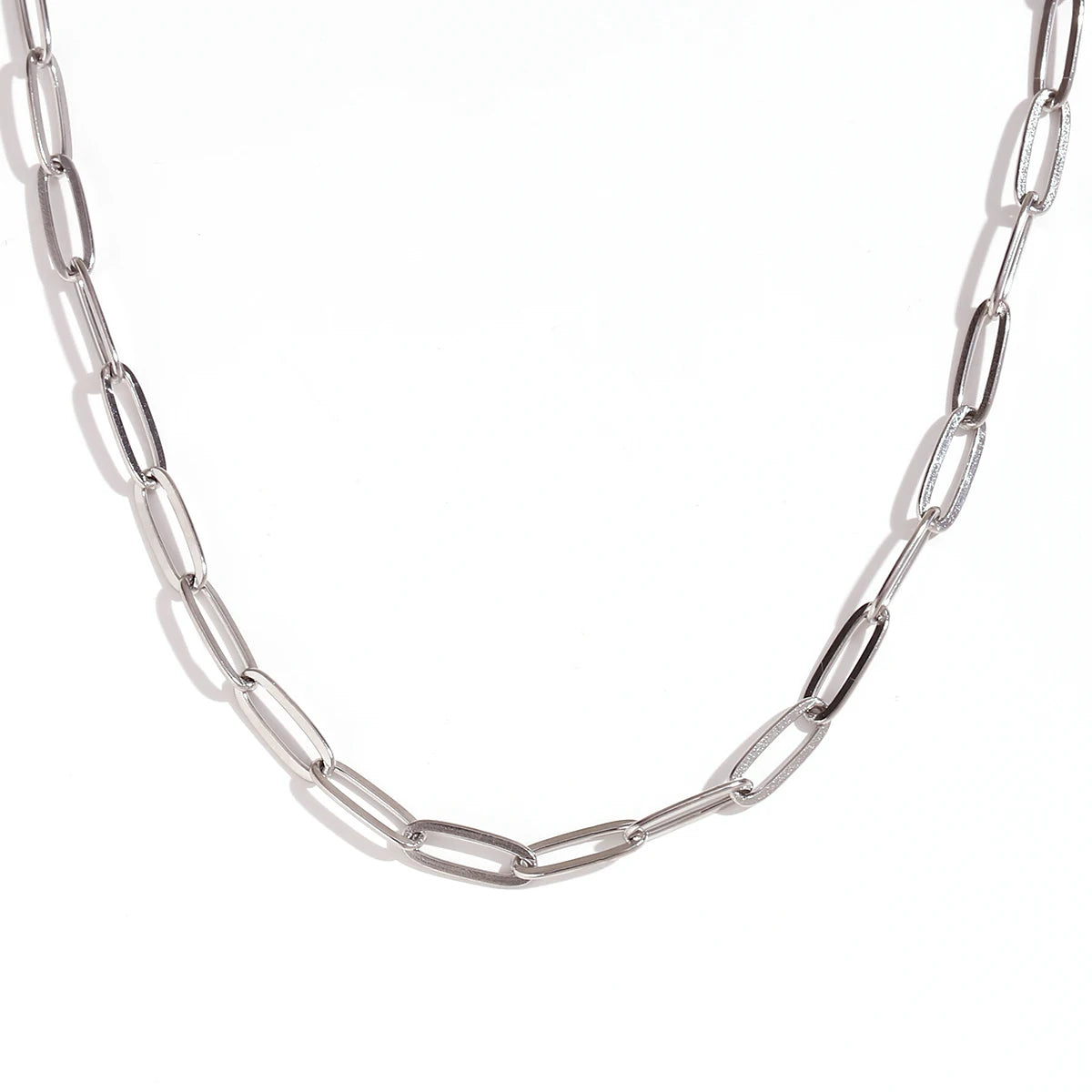 MamacitaSlay water wave chain snake chain Women's stainless steel necklace Bracelets Belly Chain Various styles Jewelry