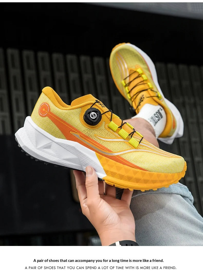 2025 New Soft Soled Outdoor Casual Sports Shoes With Rotating Buckle Carbon Plate And Popcorn Outsole, Men'S Running Shoes 35-44