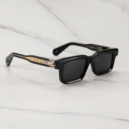 JMM BELVEDERE Vintage Square Retro Sun glasses for man Fashion Women sunglasses 2025 3D Carving and Gemstone Design sunglass man