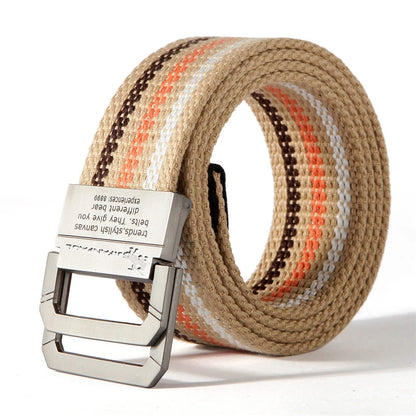 JIFANPAUL Brand New Canvas Belt Outdoor Tactical Belt Unisex High Quality Canvas Belts for Jeans Male Luxury Casual Straps