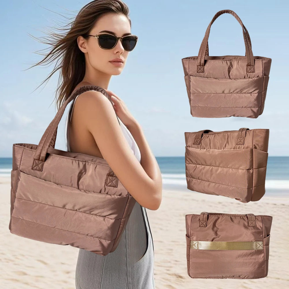 Women Tote Bag Waterproof Large Capacity Mommy Bag with Multi-compartments for Travel Work Laptop Bag