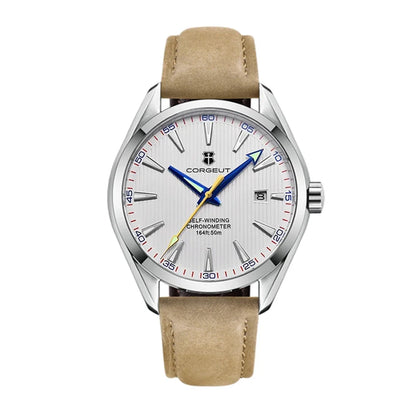 Corgeut 41mm Luxury NH35 Movt Man Sport Clock Automatic Relogio Masculino Mechanical Wristwatch Sapphire Steel Band Men's Watch