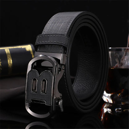 High Quality Wide 3.4cm Men Belt Genuine Leather Canvas Luxury Strap Male Belts For men jeans New Fashion Classice Buckle belt