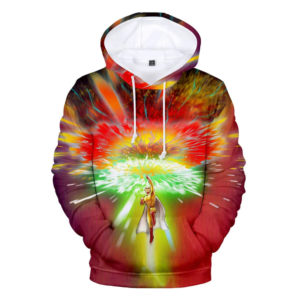 Anime Saitama Oppai 3D Digital Printing Hoodies Men Women Long Sleeve Hoodie Sweatshirt Fashion Harajuku Jacket Cosplay Costume